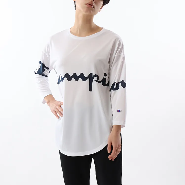 Champion Straight Long-Sleeved T-Shirt Japan Version Women's-1