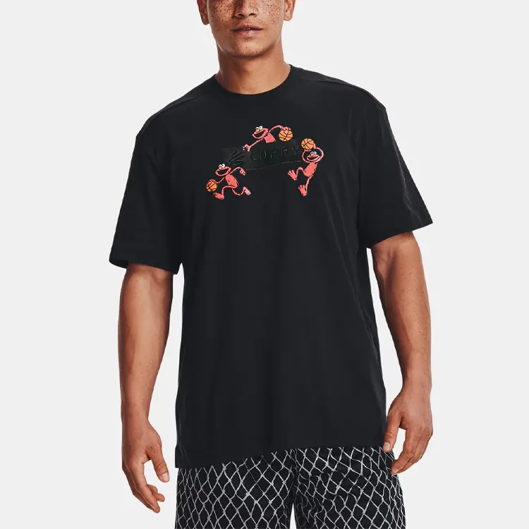 Under Armour Curry X Sesame Street T Shirt Men's Black-3