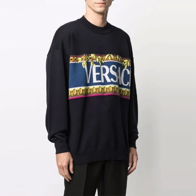 VERSACE Logo Knit Sweater-3
