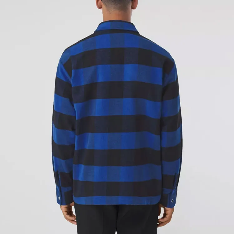 Burberry SS22 Shirt Men's Ocean Blue Color 80501361-5