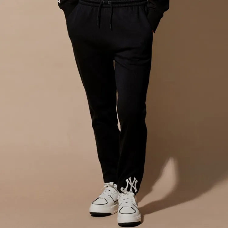 MLB New York Yankees Knitted Sweatpants Unisex Black-2