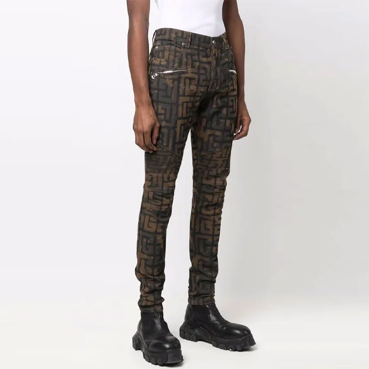 BALMAIN Jeans Men Brown-3