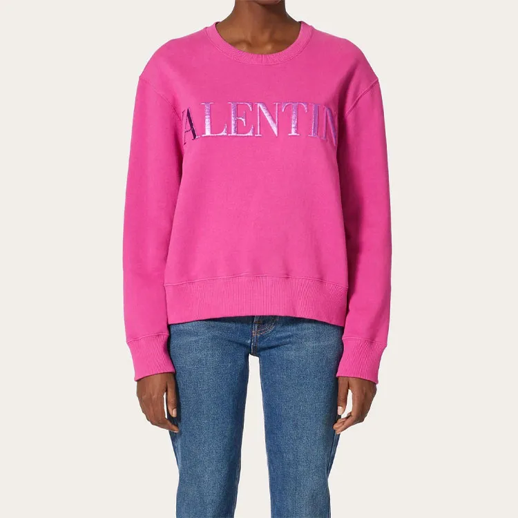 Valentino FW21 Loose Fit Sweater Women's Pink-1