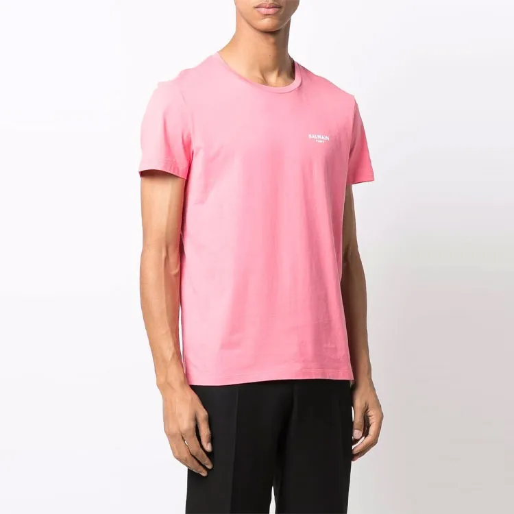BALMAIN T Shirts Men Pink-1