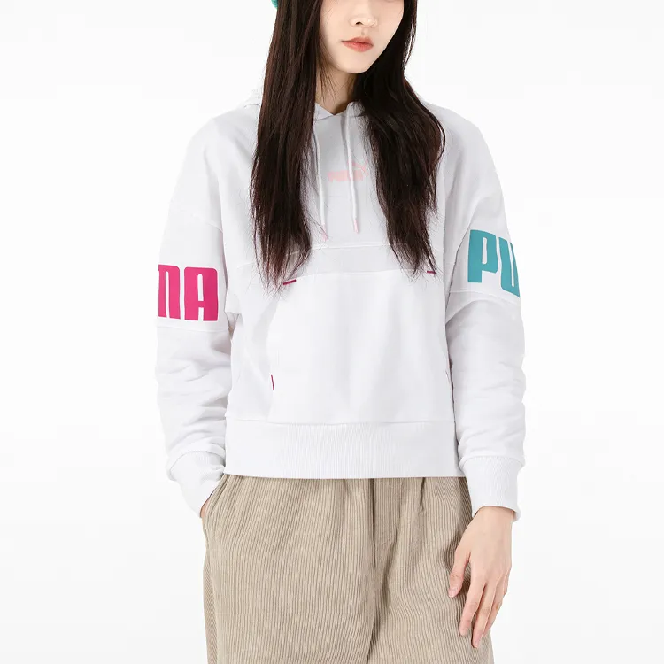 PUMA Sweatshirts Women's White-2