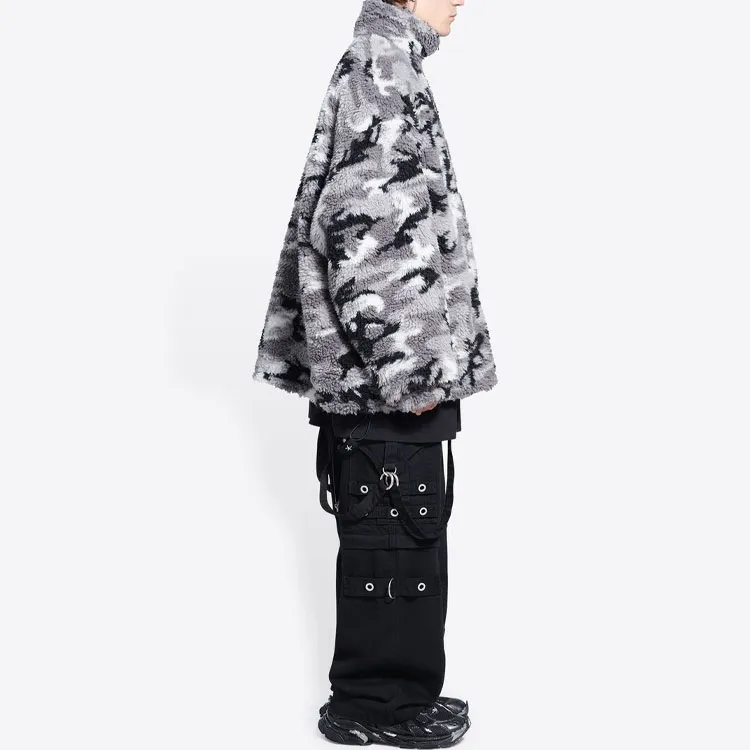 Balenciaga Camo Zip Up Fleece Jacket Jacket-2