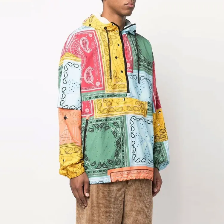 Marcelo Burlon Patchwork Designed Hooded Jacket-2