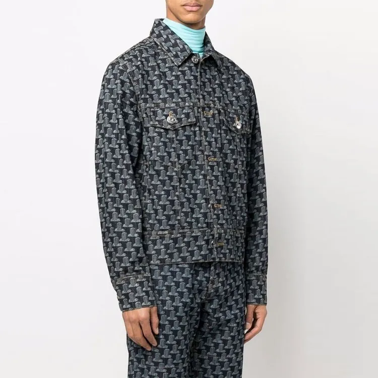 Lanvin SS22 Denim Jacket Men's Blue-3