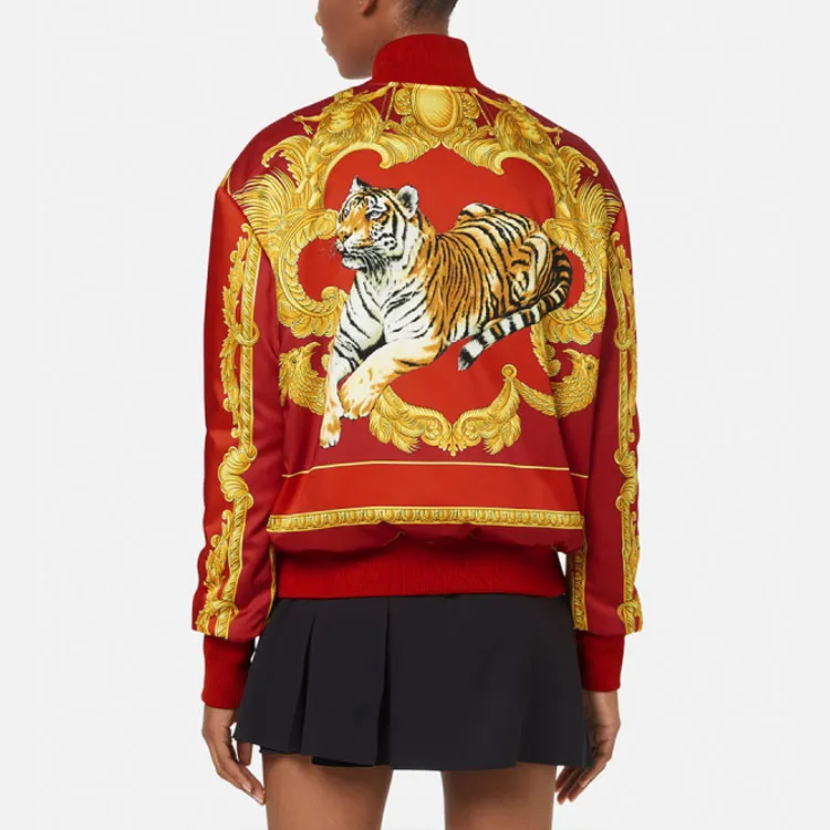 VERSACE Jackets Women's Red-2