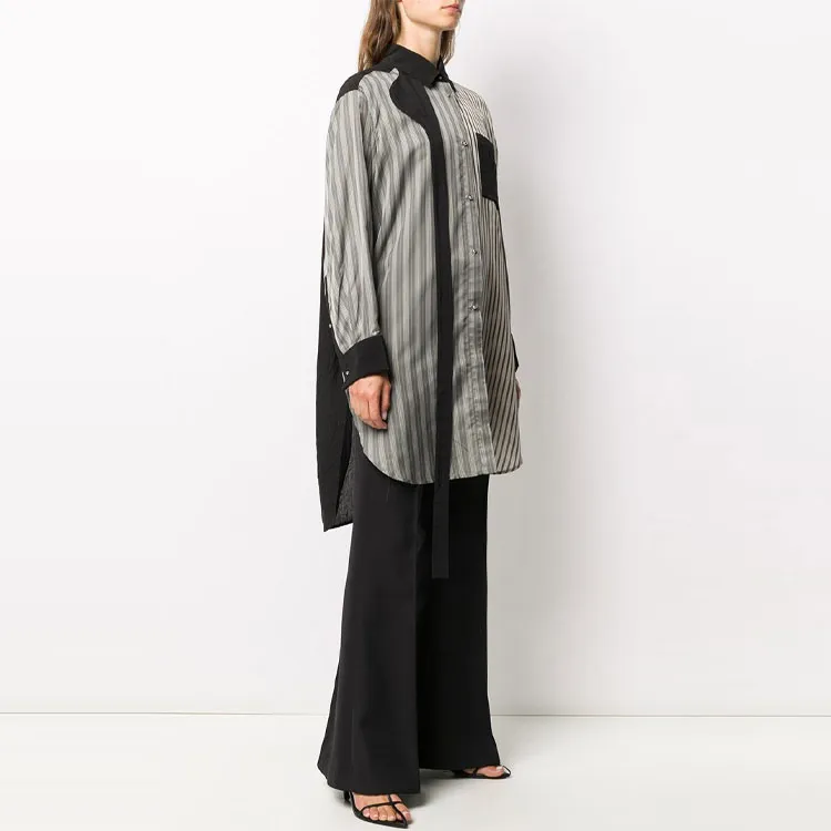 LOEWE Patchwork Striped Shirt-3