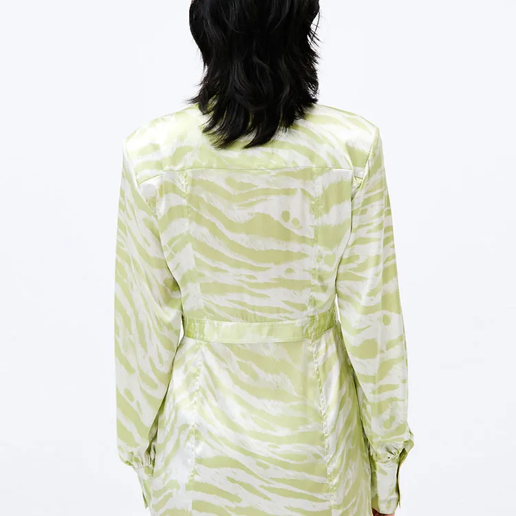 GANNI Long-Sleeved Dresses Women's Green-2