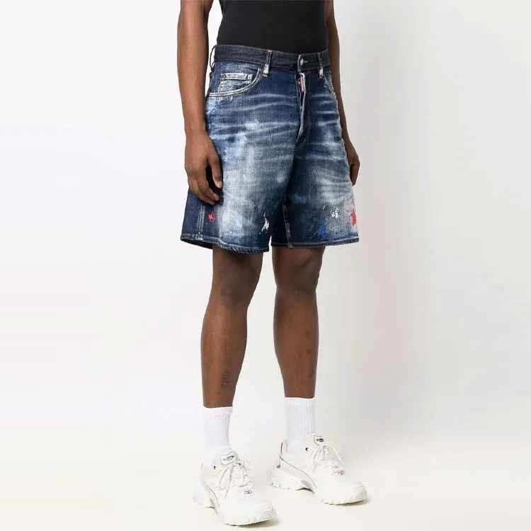 DSQUARED 2 Denim Shorts Men Blue-2