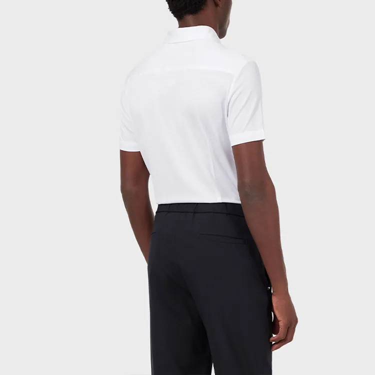 EMPORIO ARMANI Asv Short sleeved Lyocell blend Jersey Shirt-2