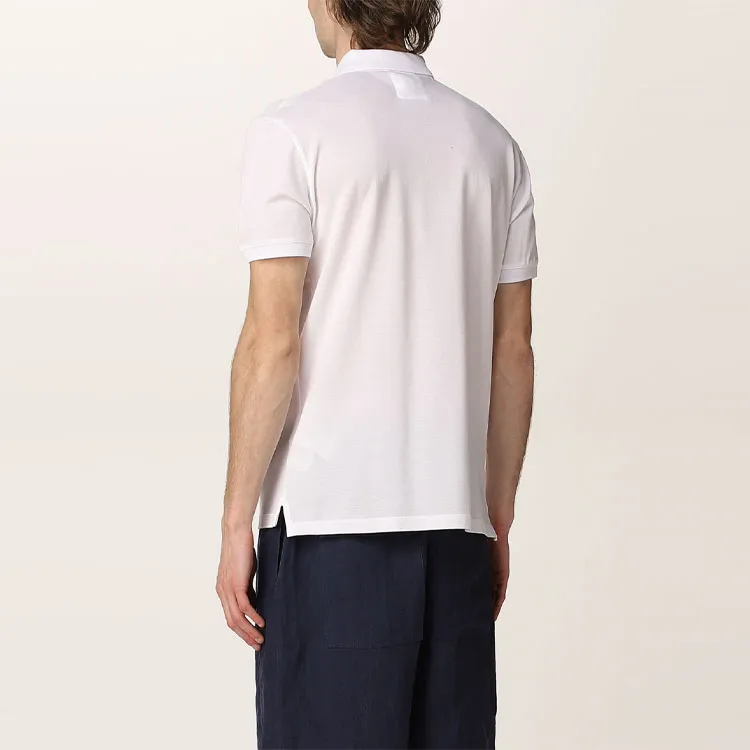 EMPORIO ARMANI Mercerised Piqué Polo Shirt With Micro Eagle-4