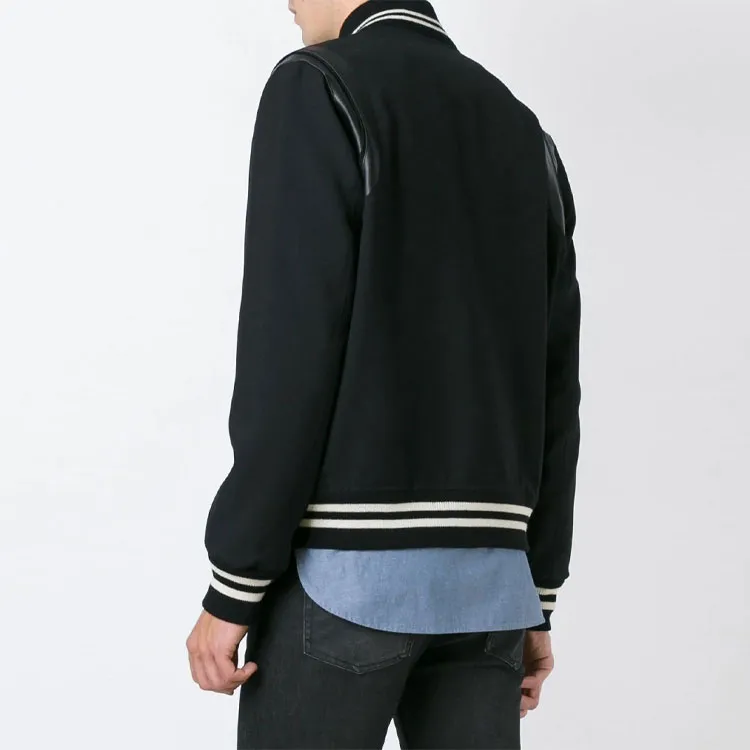 SAINT LAURENT Baseball Jacket Men's Black-2