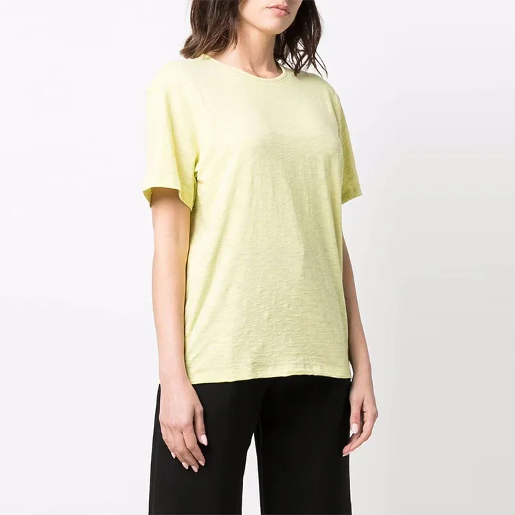 THEORY T Shirts Women's Yellow-3