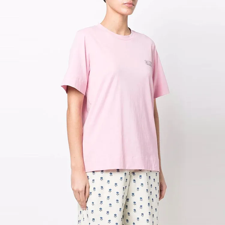 GANNI T Shirts Women's Pink-3