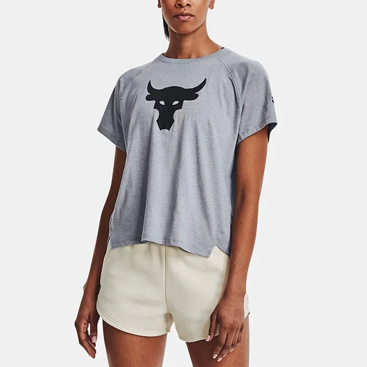 Under Armour T Shirt Women's Light Gray-3