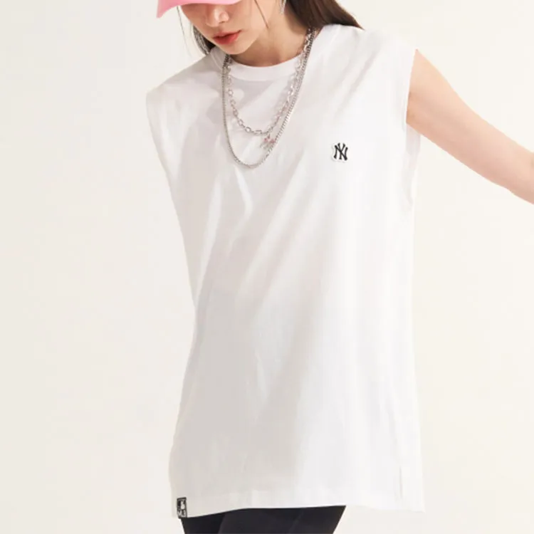 MLB Mlb Base Logo Tank Tops Unisex White-4