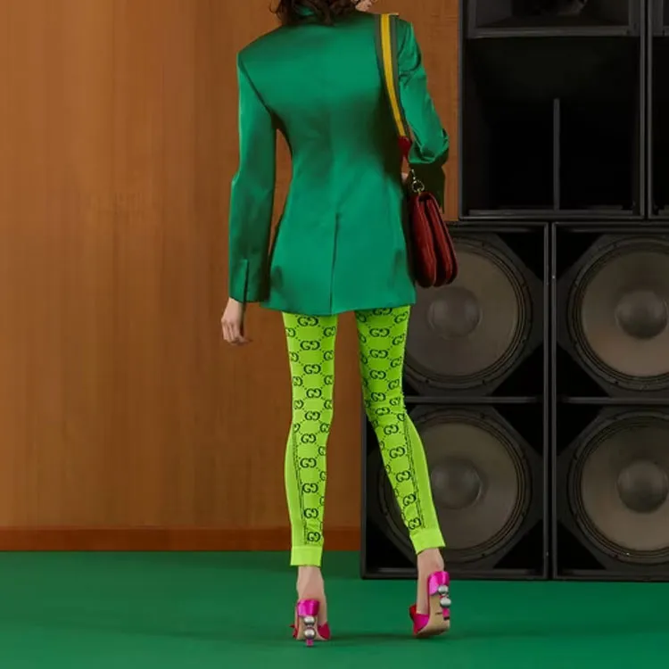 GUCCI Jacquard Gg Pattern Jersey Jumpsuit-5