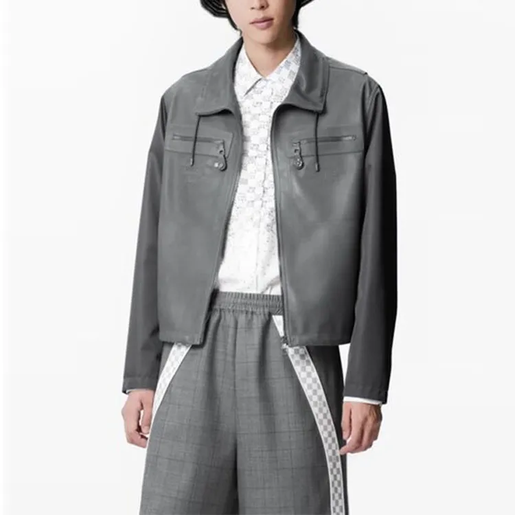 LOUIS VUITTON Jackets Coats Men's Gray-2