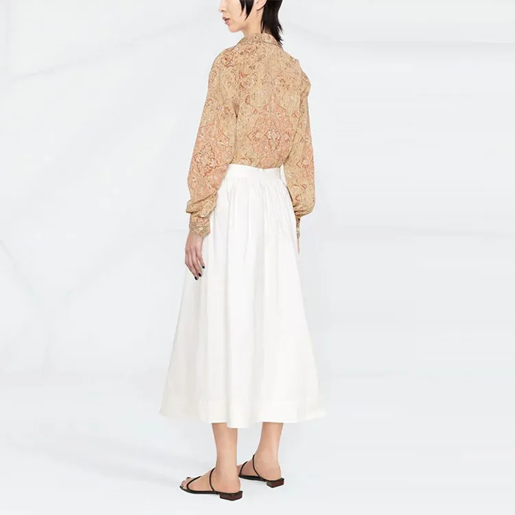 TOTEME Casual Long Skirts Women's White-2