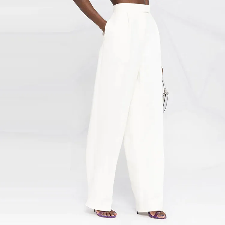 FENDI Casual Pants Women's White-4