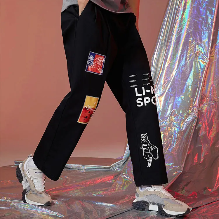 LiNing Casual Pants Unisex Black-4