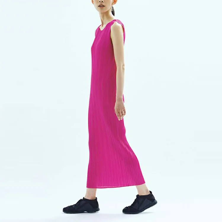 PLEATS PLEASE ISSEY MIYAKE Sleeveless Dresses Women's Pink-2
