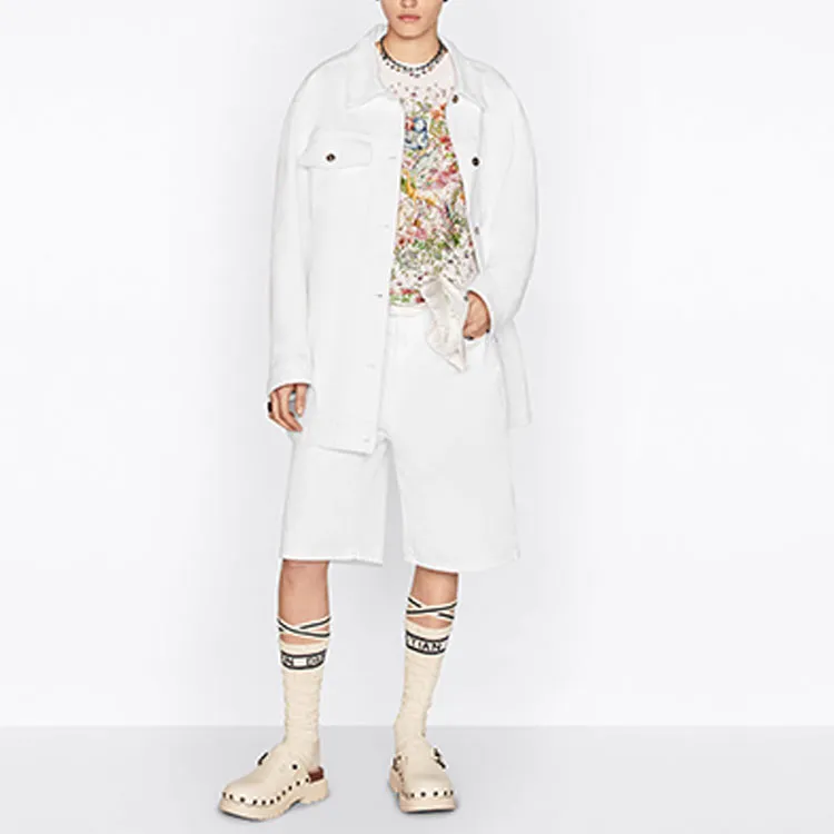DIOR Dior Quarterly New Products FW22 Denim Jacket Women's White-2