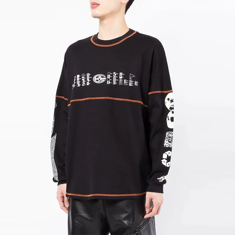 GCDS Universal Flag Long sleeve T shirt-3