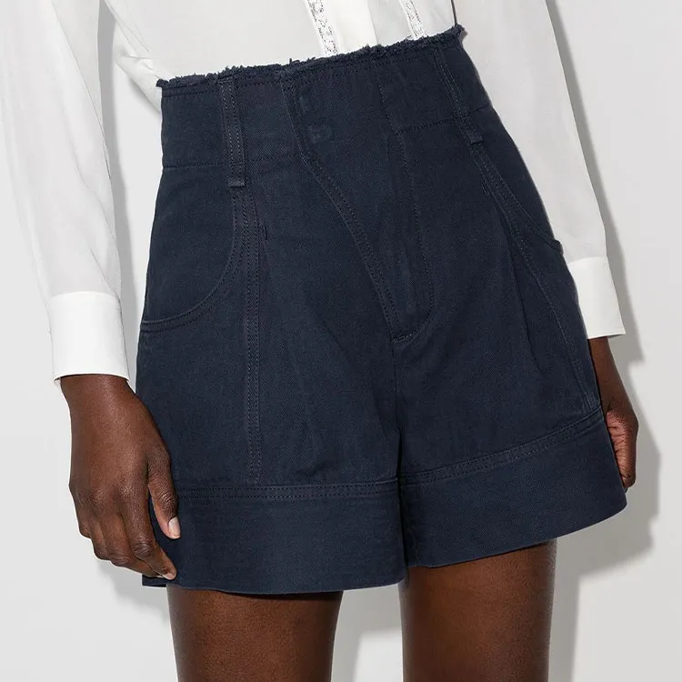 Chloé Denim Shorts Women's Blue-2