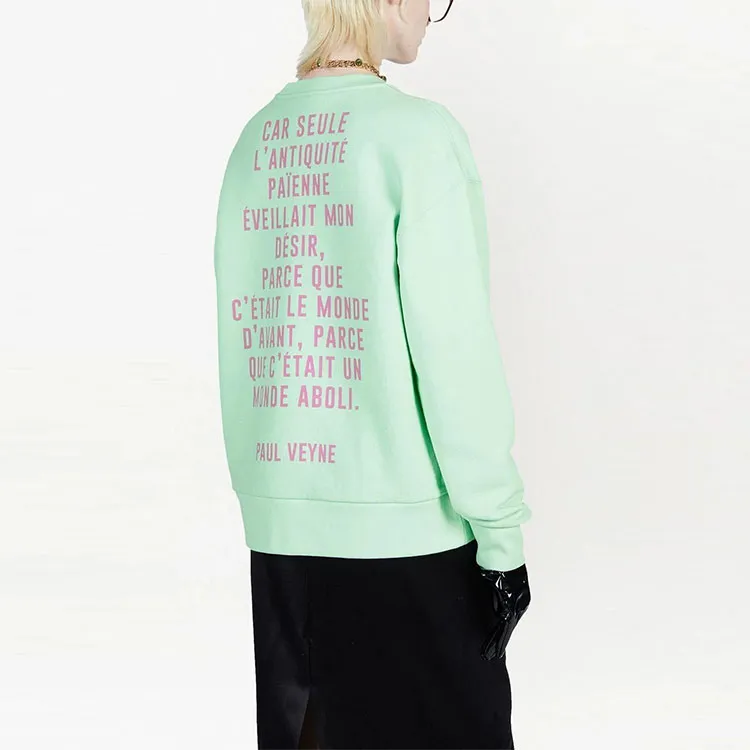 GUCCI Graphic Printed Sweatshirt Green-3