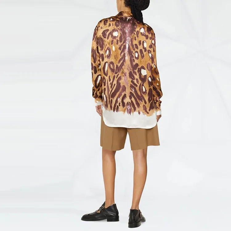 MARNI Wild Bunch Printed Satin Long Shirt-2