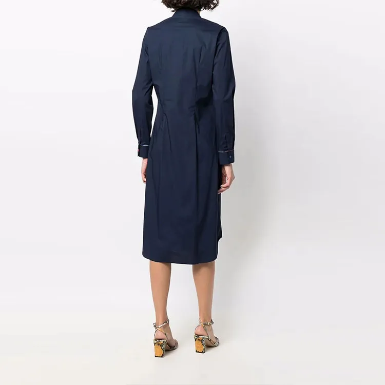 PS By Paul Smith Long-Sleeved Dresses Women's Blue-2