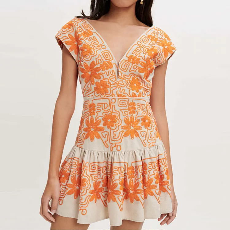 Maje Sleeveless Dresses Women's Orange-3