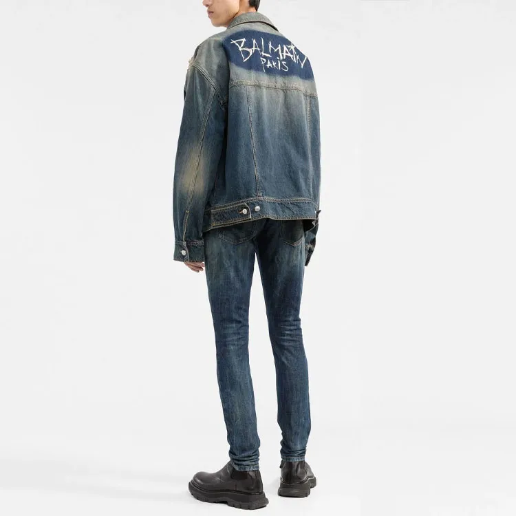 BALMAIN Slim Cut Faded Jeans-2
