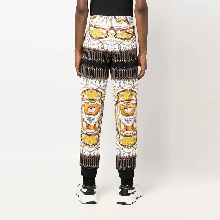 MOSCHINO Graphic Printed Wide Leg Trousers-2