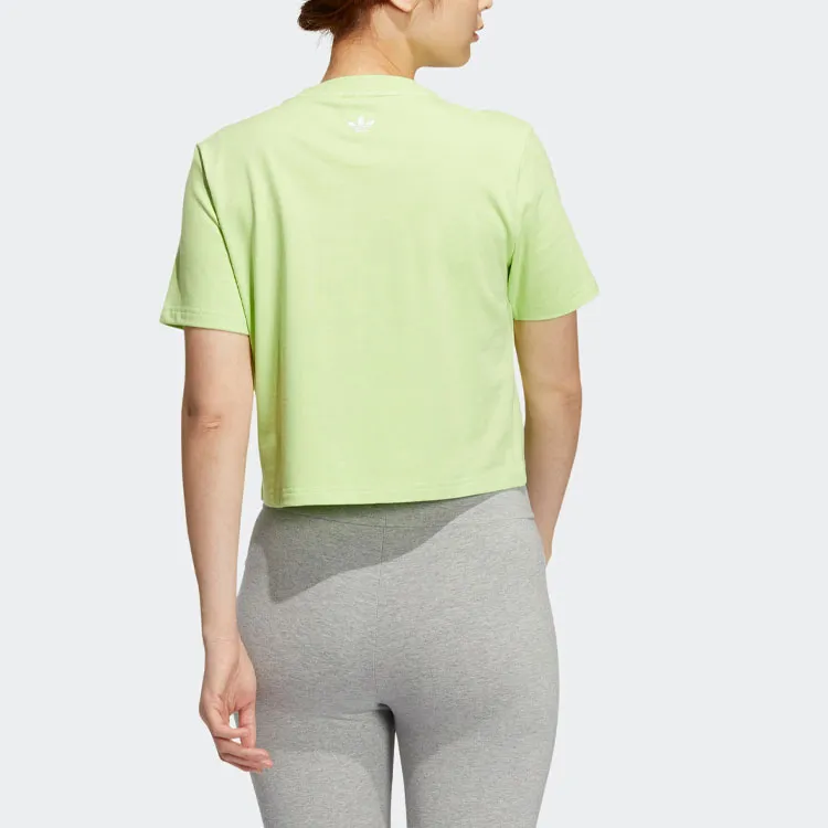 Adidas Originals T Shirt Women's Lime Green-3