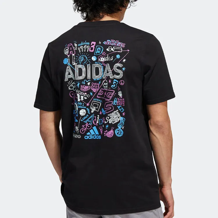 Adidas T Shirts Men Black-1