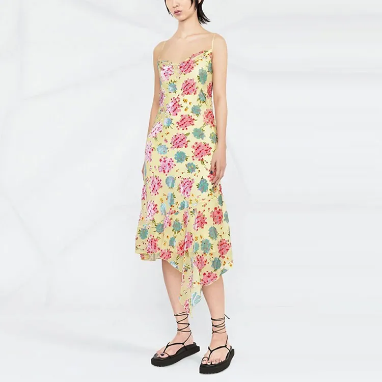 DIESEL Sleeveless Dresses Women's Yellow-1