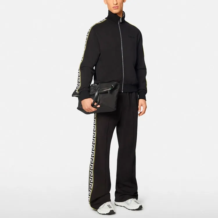 VERSACE Logo Embroidered Straight Leg Track Pants-1