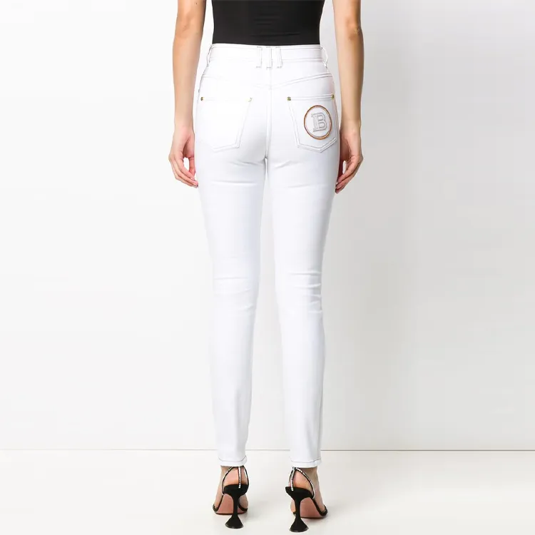 BALMAIN Jeans Women's White-3