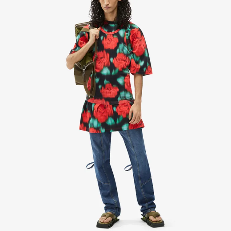 KENZO T Shirts Men Cherry Red-1