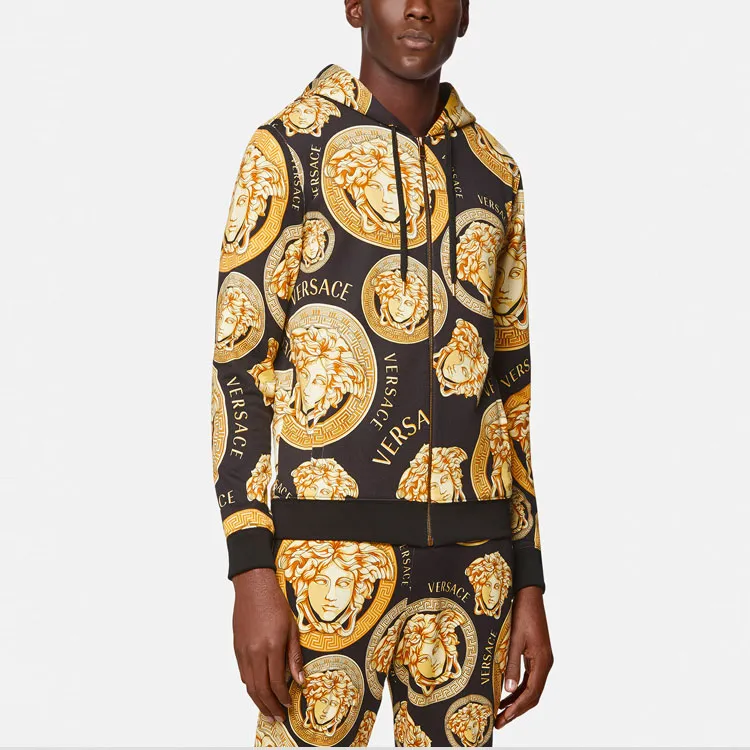 VERSACE Medusa Amplified Print Hoodie-1