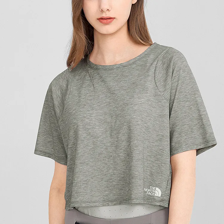 THE NORTH FACE Crop Tops Women's Gray-2