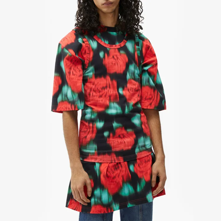KENZO T Shirts Men Cherry Red-3