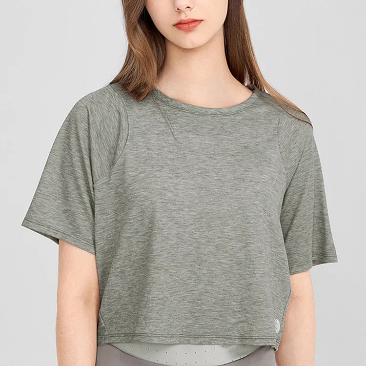 THE NORTH FACE Crop Tops Women's Gray-1
