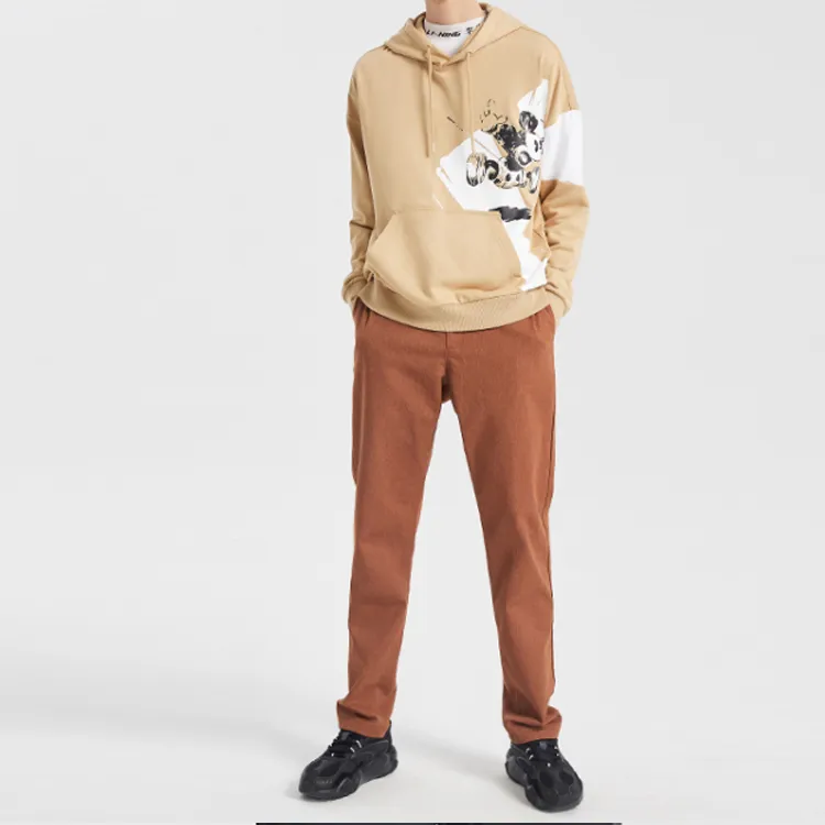 Disney X LINING Sweatshirts Men Starfish Brown-2