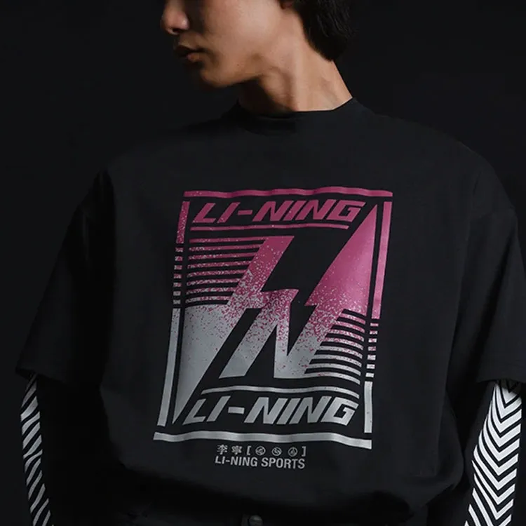 LiNing China Li Ning T Shirts Men Black-2